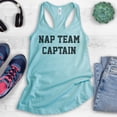 thumbnail image 2 of Nap Team Captain Tank Top, Ladies Racerback Tank Top, Lazy Tank, Napping Tank, Nap Tank, Cancun, Large, 2 of 3