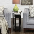 thumbnail image 3 of Convenience Concepts American Heritage Table d'Appoint en Coin en Forme de V, Noir (Bois), 3 of 3