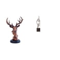 thumbnail image 1 of Figura de cabeza de ciervo,Adorno de cabeza de ciervo,estatua de animal decorativa,Estatua de arte abstracto,Estatua de arte abstracto Escultura de resina moderna,Colección creativa de figuras, 1 of 8