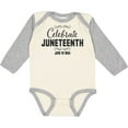 thumbnail image 3 of Inktastic Celebrate Juneteenth Boys or Girls Long Sleeve Baby Bodysuit, 3 of 5