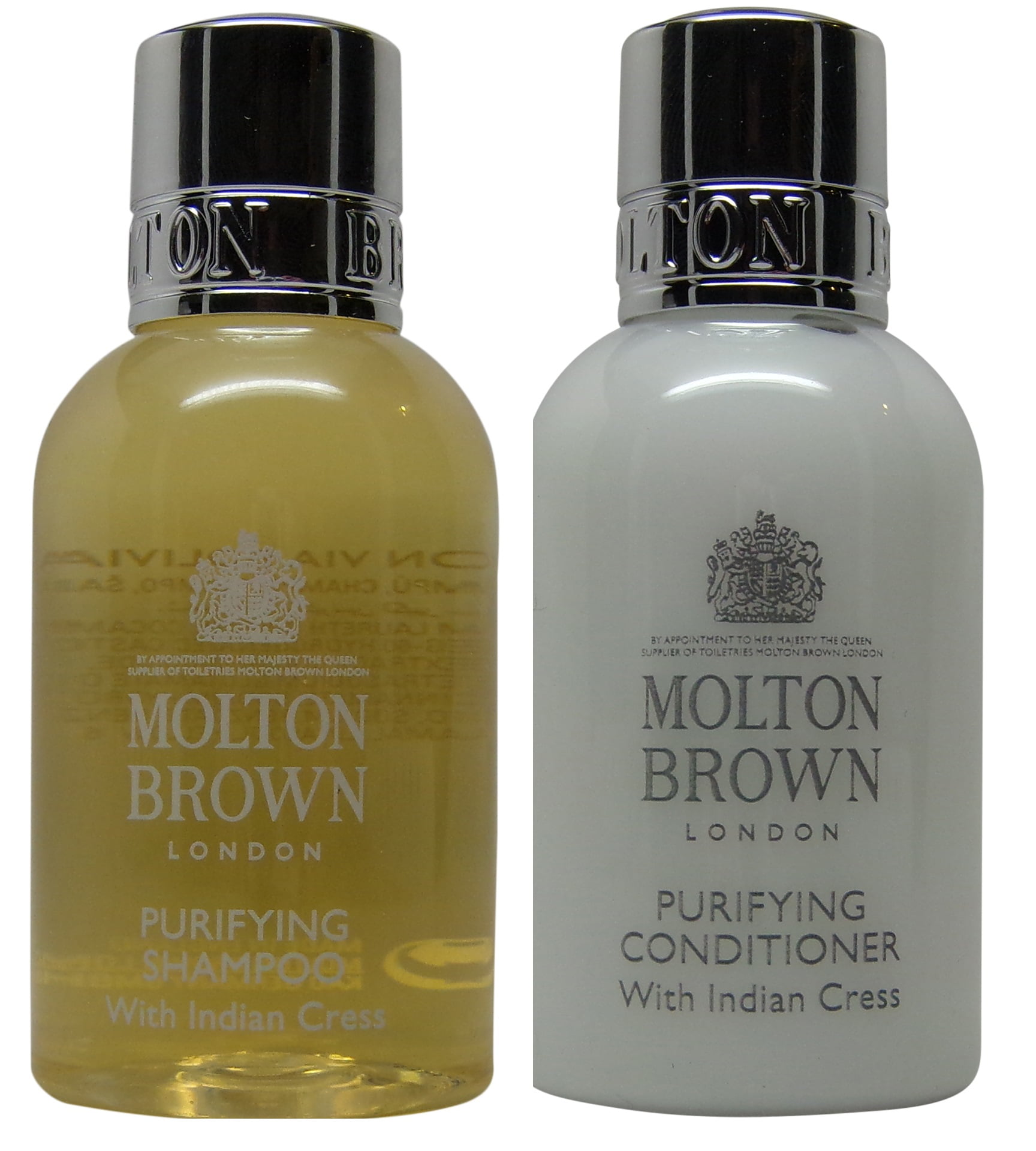dis foredrag sværd Molton Brown Indian Cress Purifying Shampoo and Conditioner 3ea 1.7oz  bottles - Walmart.com