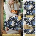 thumbnail image 5 of Pioneer Flower Floral Print Pattern Round Tablecloth 60 X 60 Inch, Wrinkle Resistant Wipeable Table Cloth for Kitchen Dining Picnic Patio Party, 5 of 6