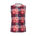 thumbnail image 6 of Picia Heart Plaid mens Cotton Tank Undershirts , Moisture-wicking Ribbed Tanks, Lightweight Cotton Tank Undershirts-X-Large, 6 of 8