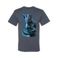 thumbnail image 2 of Wild Bobby, Werewolf Woods in the Night Scary Horror, Pop Culture, Men Graphic Tees, Vintage Heather Blue, 5XL, 2 of 3