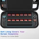 thumbnail image 3 of Compatible con Nintendo Switch: maletín de transporte con capacidad para 24 cartuchos de juegos, carcasa rígida protectora y bolsa de viaje para la consola y los accesorios, 3 of 5