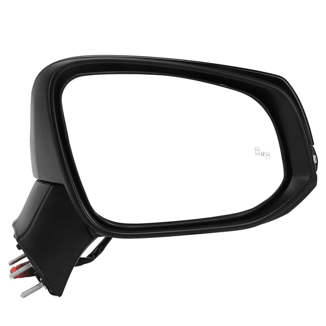 Espejo retrovisor eléctrico para puerta, negro brillante, espejo lateral eléctrico con calefacción, espejo lateral eléctrico con calefacción, alta capacidad