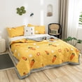thumbnail image 5 of ChicYu Cartoon Printed Summer Quilt, Lightweight Breathable Blanket, Machine Washable Thin Air Conditioner Comforter, 79"x87", Colcha Estampada, Couverture Imprimée, 5 of 9
