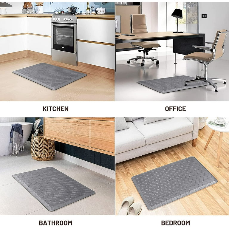 WISELIFE Kitchen Mat and Rugs Cushioned Anti-Fatigue,17.3x 28,Non Slip  Waterproof Ergonomic Comfort Mat for Kitchen, Floor Home, Office, Sink