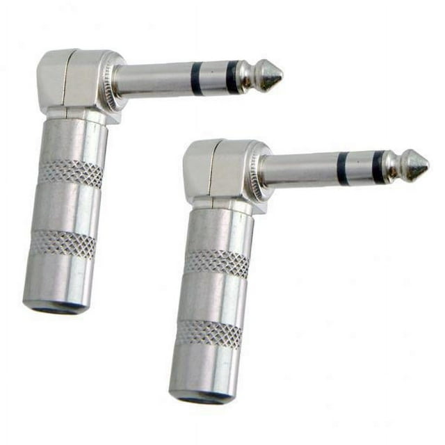5x6,35mm Estéreo ángulo Recto 90 Enchufe Macho Conector De Cable De Bajo De Guitarra