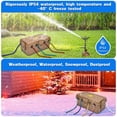 thumbnail image 3 of Kcpolre Medium Outdoor Waterproof Junction Box (10.6x5.5x4.5 inch) IP54 Weatherproof Electrical Box with 6 Cable Ports, Wall-Mountable for Power Strips, Holiday Lights, Pool Pumps, Brown, 3 of 7