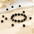 thumbnail image 5 of about 84pcs 10mm Natural Golden Sheen Obsidian Beads Round Obsidian Stone Beads Black Obsidian Beads 1.2mm Hole Round Gemstone Beads Loose Spacer Bead for Bracelet Necklace Jewelry Making, 5 of 9