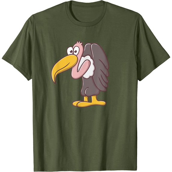Funny Vulture Bird Animal Standing Wildlife Nature Animal T-Shirt