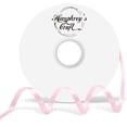 thumbnail image 2 of Humphrey's Craft Cinta de satén de doble cara rosa perla de 1/4 pulgadas – 50 yardas variedad de colores para manualidades, envolver regalos, lazos, decoración de ramo, costura, árbol de Navidad, tarj, 2 of 4