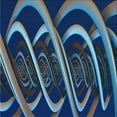 thumbnail image 1 of Ahgly Company Machine Washable Indoor Square Transitional Silk Blue Area Rugs, 8' Square, 1 of 7