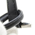 thumbnail image 4 of Pre-Owned Hermes Leather,Metal Bangle Black,Silver (Good), 4 of 9