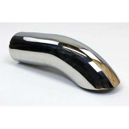 Exhaust Tip 2.50" Dia X 9.00" Long 2.25" Inlet Turn Down Stainless Steel Wesdon Exhaust Tip