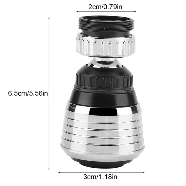 Rociador de Fregadero Turbo, Grifo de Rotacia de 360 Grados, Burbujeador, Dos Formas de Salida de Agua, Economizador de Agua