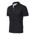 thumbnail image 5 of Mens Polo Shirts Short Sleeve Solid Color Golf Shirts for Men Casual Summer Classic Collar Shirts with Pocket, XL, 5 of 5
