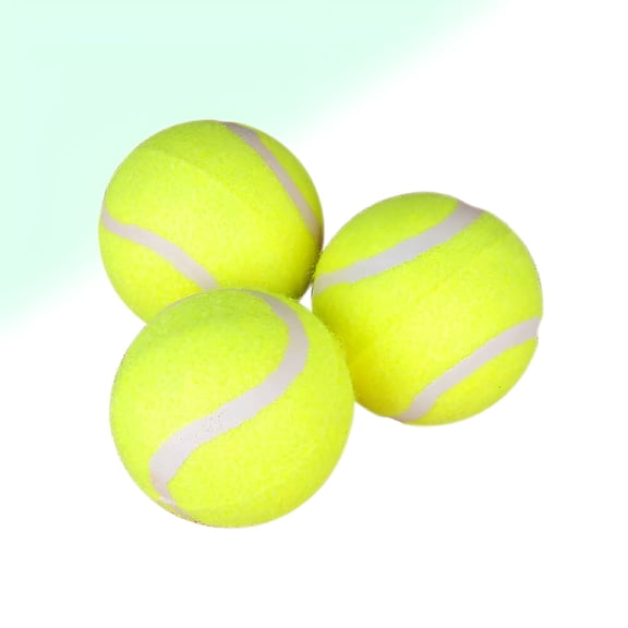 TELOLY 3 Pcs Tennis Balls Bulk Training Yellow Heavy Duty