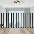 thumbnail image 5 of Retro Matte Black Stair Handrail Safety Non-Slip U-Shaped Support Railing, 5 of 12