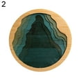 thumbnail image 3 of Joernso Epoxy Resin Transparent Bamboo Insulation Pad Landscape Coaster Cup Holder Mat, 3 of 8