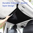 thumbnail image 2 of Car Ceiling Cargo Net Pocket Fit for Most Models Adjustable SUV Truck Roof Organizer Storage Bag Mesh Organizer, 2 of 8