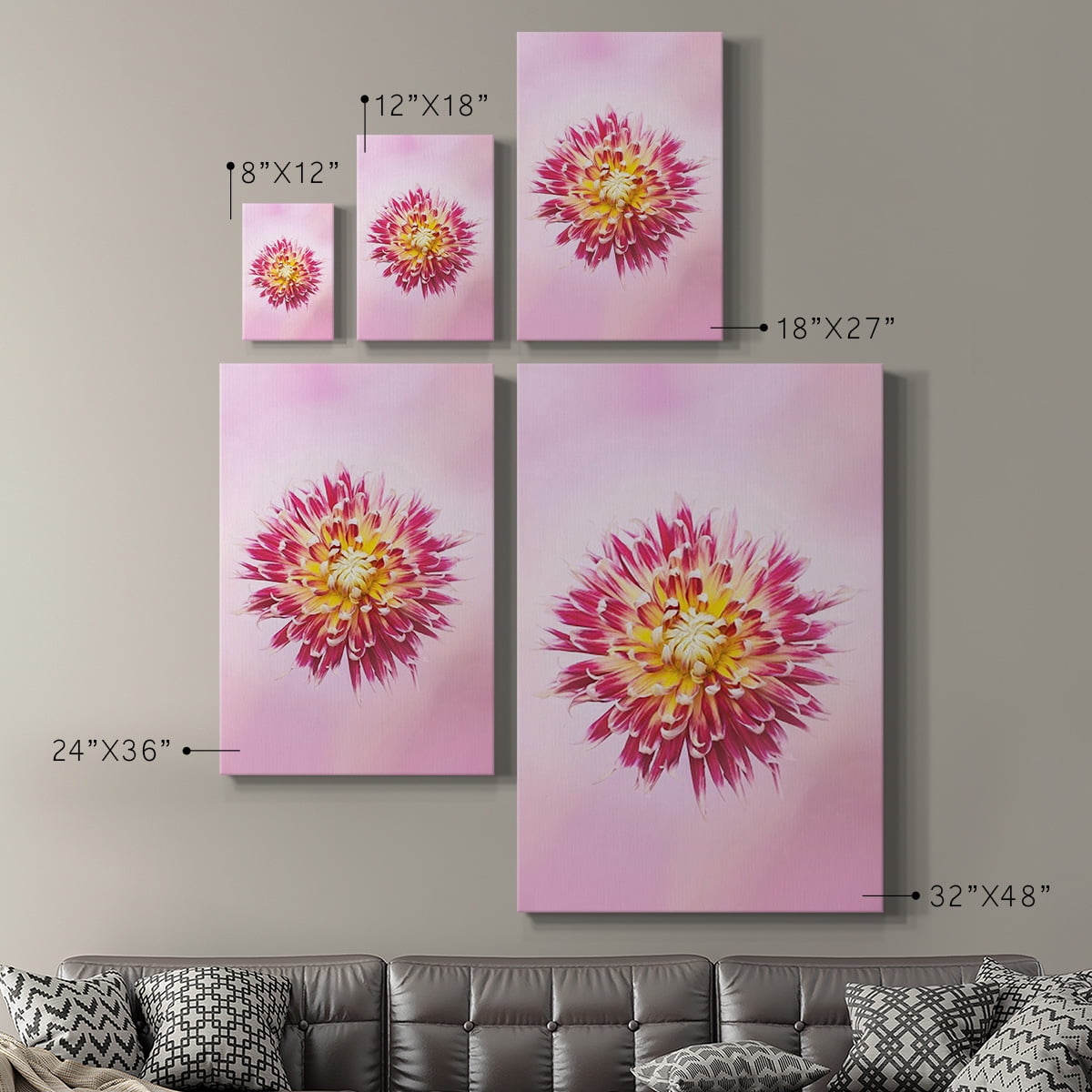 Exotic Flower Burst I Premium Gallery Wrapped Canvas - Ready to Hang