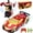 Red,Gold, variant on Remote Control Car, 1:18 Scale Transforming Robot Toy with One-Button Deformation, 2.4GHz RC Vehicle with LED Lights, Gift for Boys Ages 4-12
