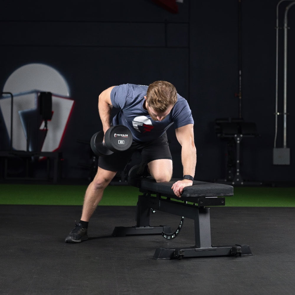 Titan Fitness Performance Series Adjustable Steel Bench, Multicolor, 52 lb