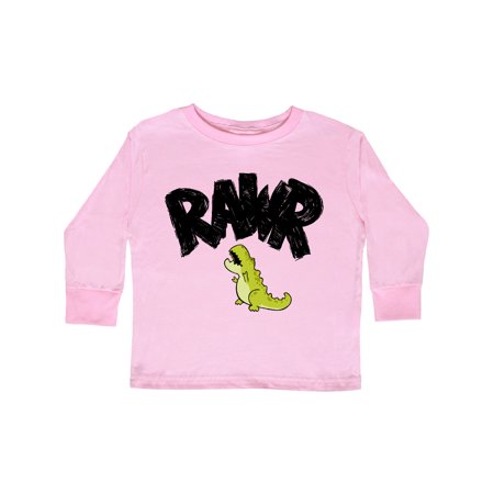 

Inktastic Lil Green Tyrannosaurus Rawr Gift Toddler Boy or Toddler Girl Long Sleeve T-Shirt