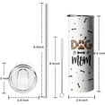 thumbnail image 2 of mama tumbler Dog Mom Gifts for Women,Dog Tumbler with Lid and Straw,20oz Dog Mom Paw Print Animal Stainless Steel Travel CoffeeMug Cup, 2 of 6