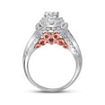 thumbnail image 3 of Diamond Princess 14kt Two-tone Gold Round Diamond Bridal Wedding Ring Band Set 2 Cttw, 3 of 3