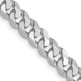 thumbnail image 4 of FJC Finejewelers 14 kt White Gold Flat Beveled Curb Chain Bracelet 8 Inches x 4.5 mm, 4 of 6