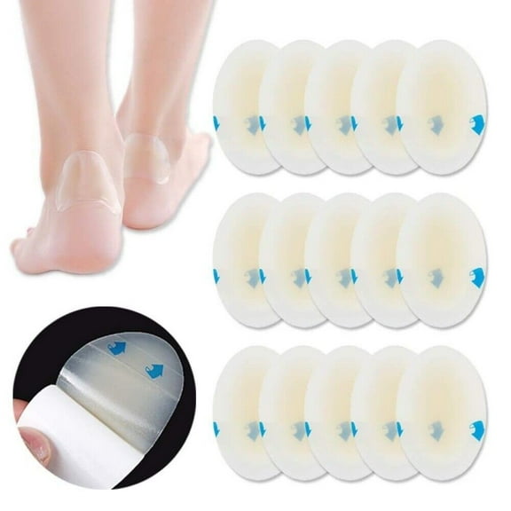 Blister Bandages, Cushion Waterproof Hydrocolloid Foot Toe Heel Pad (15PCS)
