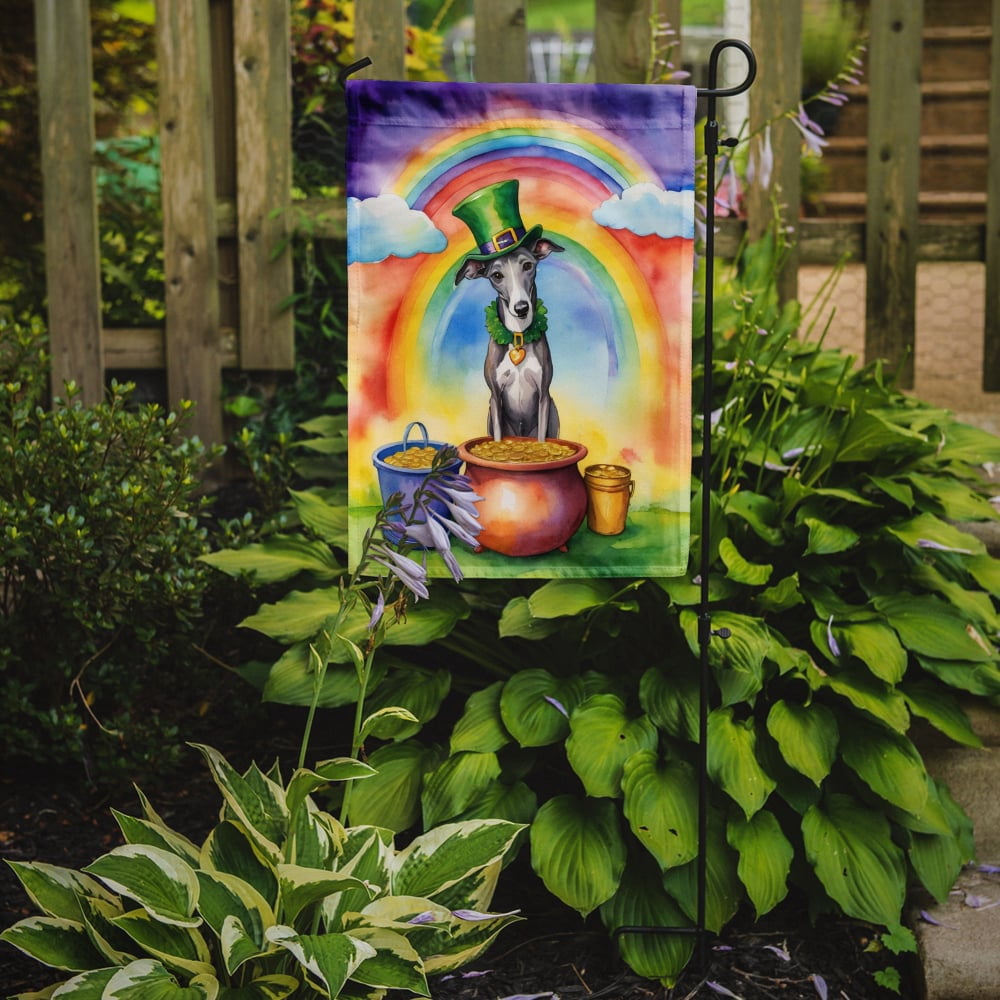 Greyhound St Patrick's Day Garden Flag 11.25 in x 15.5 in
