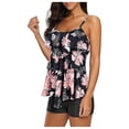 thumbnail image 1 of Traje de baño HUOGUO de verano para mujer, a la moda, con pajarita, estampado de playa, 1 of 1