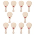 thumbnail image 3 of 10pcs Wooden Paddle Balls With String Toys Unfinished Wood Paddle Ball Rackets Wooden Painting Paddle For Stocking Stuffer Goodie Bag Fillers Activity Toys, 3 of 7