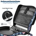 thumbnail image 4 of FORMRS Zipper Binder with Shoulder Strap 2-inch Ring 500 Sheet Capacity File Bag, Light Blue Anchor, 4 of 5