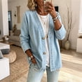 thumbnail image 5 of Stralyhd Denim Cardigan for Women Lightweight Long Sleeve Open Front Jean Jacket Casual Trendy Matching Jeans Button up Cardigans Light Blue S, 5 of 5