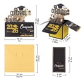 thumbnail image 2 of 2026 Graduation Pop Up Card Box 3D Greeting Card Black Gold Gift Card with Envelope and Message Card Keepsake Decoration, 2 of 7
