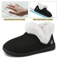 Ecetana Womens Slippers Faux Fur Warm House Shoes Fuzzy Memory Foam ...