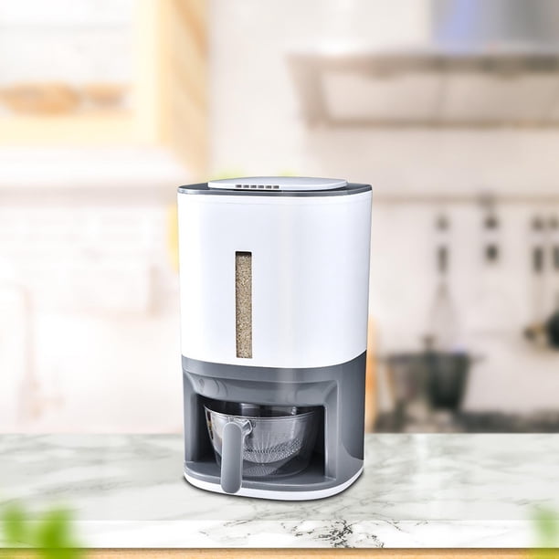 Dispensador de arroz Contenedor de almacenamiento de arroz Organización de la cocina Contenedor de granos sellado Almacenamiento Barril de granos perfecl contenedor de almacenamiento de arroz