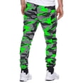 thumbnail image 2 of Homeyce Mens Sweatpants Camo Pants with Pockets Camouflage Sweatpants Straight Leg Big and Tall Casual Lightweight Cargo Sweats Lounge Pants Elastic Waist Drawstring Joggers Trouser,Green 2XL, 2 of 5