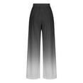 thumbnail image 4 of Lmnyox Women's Wide Leg Pants Fashion Casual Drawstring Trousers Flowy Vacation Beach Palazzo Pants with Pocket, 4 of 6