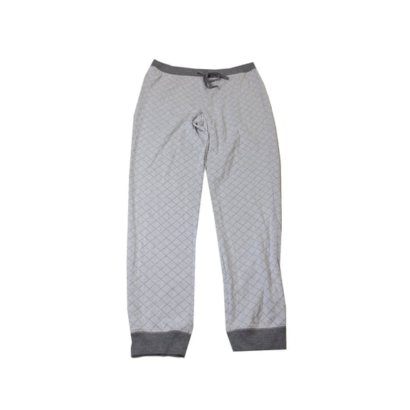 Alfani Light Grey Quilted-Style Jogger Pajama Pants XXL