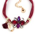 thumbnail image 2 of Pulsera con colgante de aleación de moda, joyería para mujer y niña, decoración de regalo (rojo), 2 of 2