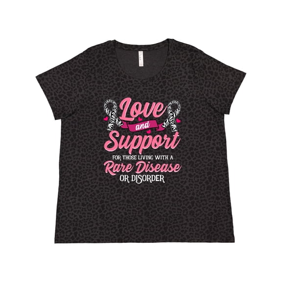 Inktastic Rare Disease Awareness Support Ribbon Women's Plus Size T-Shirt