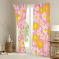 thumbnail image 4 of Feelyou Dreamy Pink Floral Black Out Curtains, Kawaii Cartoon Curtains Pack of 2 (42x63 Each), Cherry Blossoms Flower Bedroom Curtains, Window Curtains Decor, 4 of 7