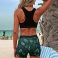 thumbnail image 4 of SGMVNU Two Piece Swimsuit for Women with Board Shorts Racerback Swim Top Swimwear Athletic Bathing Suit Beachwear Green Size M, 4 of 8