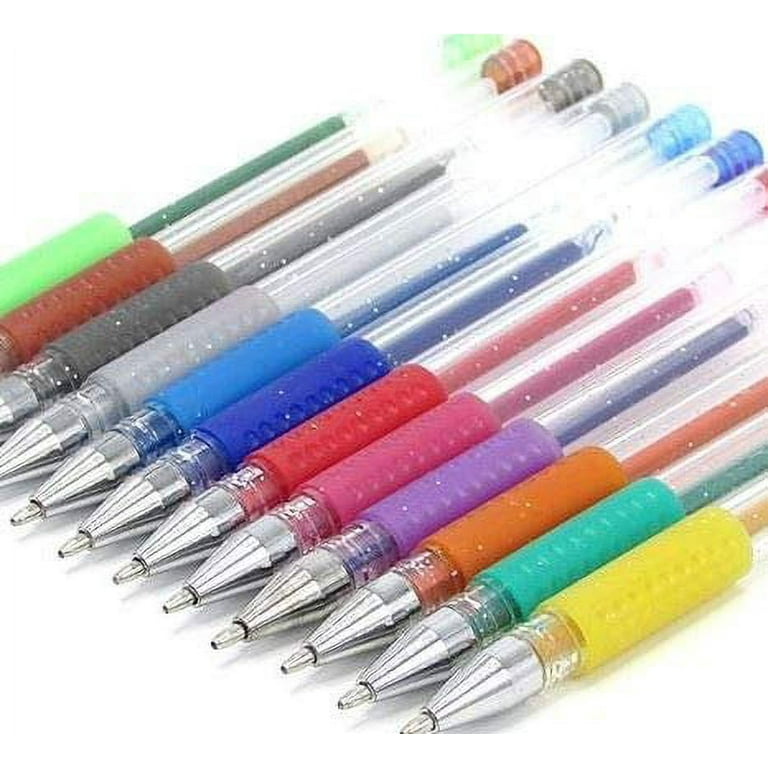 24 Coloring Gel Pens Adult Coloring Books, Drawing, Bible Study, Planner,  Scrapbooking Gel Pens Neon, Pastel, Metallic, Glitter 